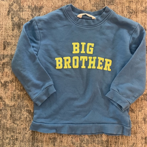 H&M Toddler Boy Big Brother Sweatshirt - Picture 2 of 5